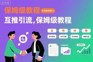 引流系列课15：互推引流，保姆级教程【文档】-麦资源网