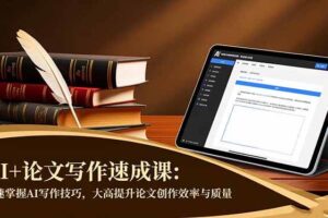 （16568期）AI+论文写作速成课：快速掌握AI写作技巧，大幅提升论文创作效率与质量-麦资源网