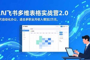 （16587期）AI+飞书多维表格实战营2.0：零代码自动化办公，适合多职业月收入增加2万元-麦资源网