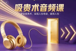 吸贵术音频课，学会吸贵术，实现人生奇迹，破局人生-麦资源网