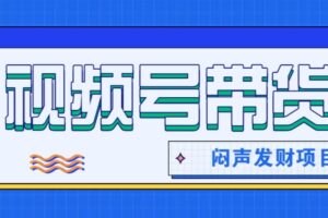 微信视频号带货项目，轻松日赚赚2000+，这个挣钱入口很多伙伴都在闷声发财-麦资源网