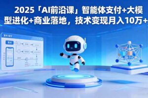 （16459期）2025「AI前沿课」智能体支付+大模型进化+商业落地，技术变现月入10万+-麦资源网