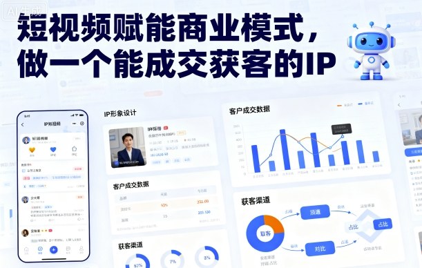 短视频赋能商业模式，做一个能*获客的IP（更新）