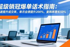 （16511期）超级销冠爆单话术指南：快速提升成交率，单月业绩提升200%，复购率增长50%-麦资源网