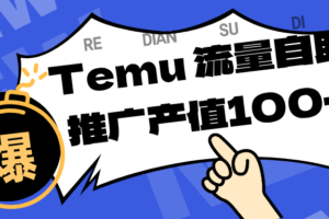 专注于Temu、商家提供精准曝光浏览量，助力店铺排名提升和转化。单机日收入80~130.-麦资源网