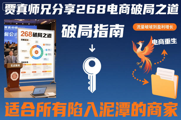 贾真师兄分享268电商破局之道-适合*陷入泥潭的商家