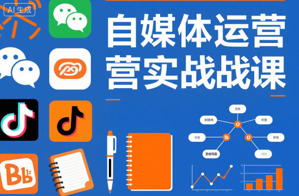 自媒体运营实战课，掌握一套系统的自媒体运营底层方*，成为*的内容创作者