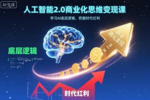 人工智能2.0商业化思维变现课，学习AI底层逻辑，把握时代红利-麦资源网