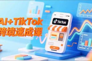 （16745期）AI+TikTok跨境速成课，智能翻译、店铺定位、流程拆解，7天高效上线运营-麦资源网