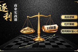 （16753期）《逐 利》商业实战课，底层逻辑、杠杆策略、18锦囊，跨周期财富心法（更新）-麦资源网