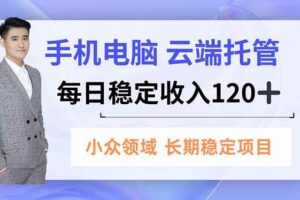 （16719期）手机、电脑云端托管，每日稳定收入120+，小众领域长期稳定-麦资源网