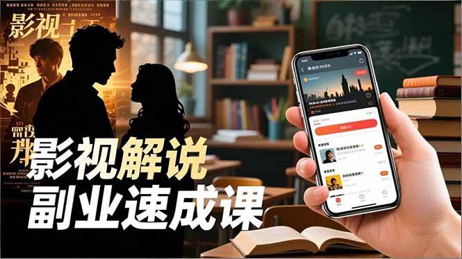图片[1]-（16740期）Tk影视解说副业速成课，软件安装、全流程实操、爆款预设，新手两周变现