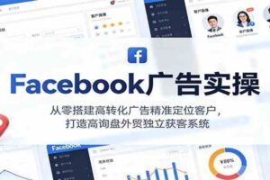 Facebook广告实操，从零搭建高转化广告精准定位客户，打造高询盘外贸独立获客系统-麦资源网
