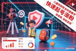 儿童防拐安全科普知识视频制作教学,快速起号涨粉,容易爆,轻松变现-麦资源网