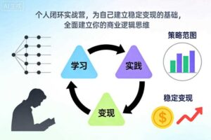 个人闭环实战营，为自己建立稳定变现的基础，全面建立你的商业逻辑思维-麦资源网
