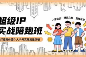 （16730期）超级IP实战陪跑班，人设定位、爆款文案、直播运营，打造高价值个人IP并实现流量突破-麦资源网