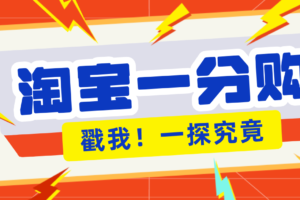 年底赚钱冲刺季，靠谱高单价项目，淘宝一分购一单13元，小白也能做！-麦资源网