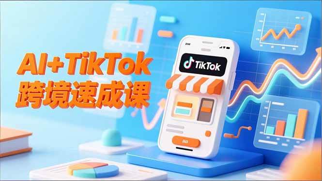 图片[1]-（16745期）AI+TikTok跨境速成课，智能翻译、店铺定位、流程拆解，7天高效上线运营
