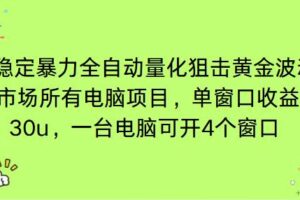 （16737期）电脑EA策略挂机项目单窗口收益20-30u，单电脑可挂5-10个窗口收益稳健4位数-麦资源网