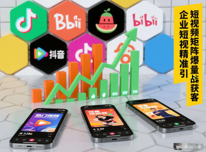 企业短视频*引流矩阵获客，短视频矩阵爆量战法