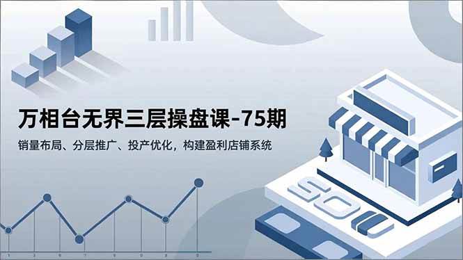 图片[1]-（16769期）万相台无界三层操盘课-75期，销量布局、分层推广、投产优化，构建盈利店铺系统