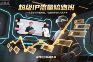超级IP流量陪跑班，大V流量密码倾囊相授，可直接落地的实操步骤-麦资源网