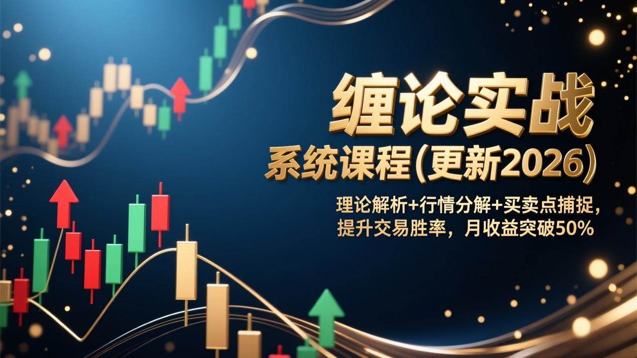 图片[1]-（17136期）缠论实战系统课程(更新2026)，理论解析+行情分解+买卖点捕捉，提升交易胜率，月收益突破50%