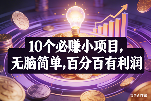 图片[1]-（17169期）10个必赚小项目，无脑简单，百分百有利润，副业首选，日入200+