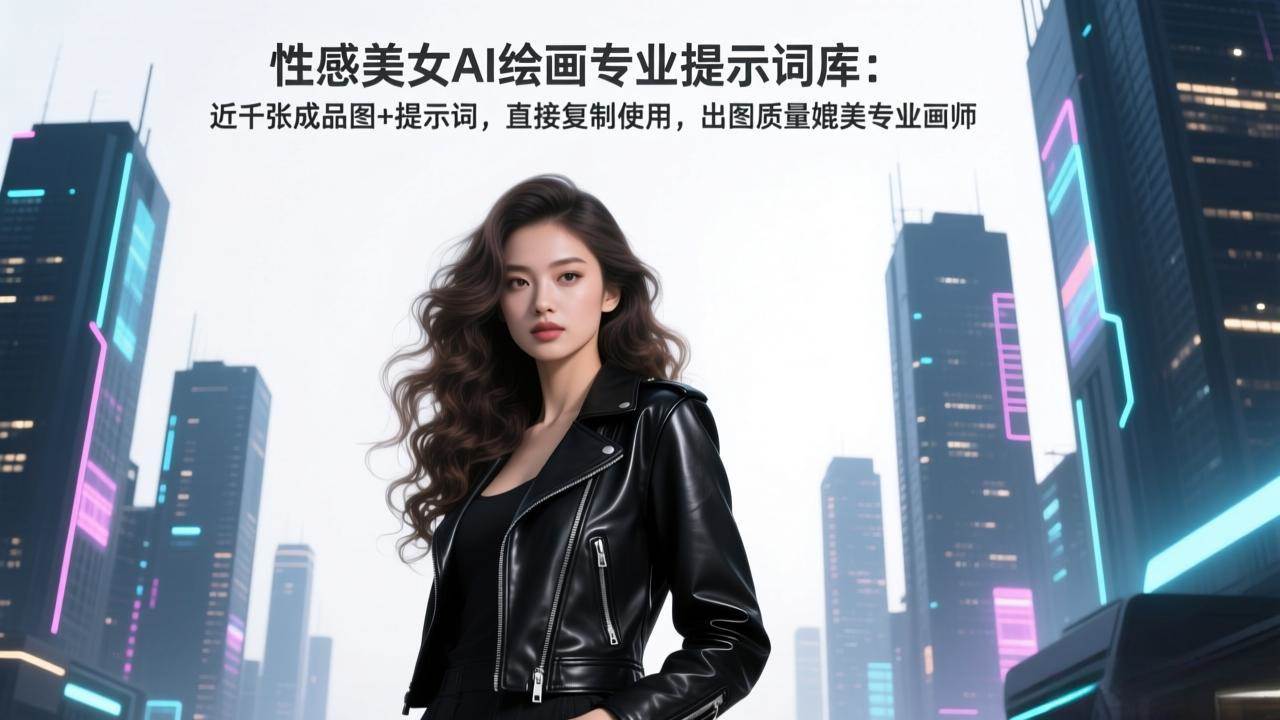 图片[1]-（17262期）性感美女AI绘画专业提示词库：近千张成品图+提示词，直接复制使用，出图质量媲美专业画师