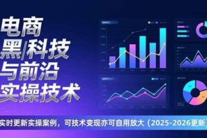 （17179期）电商黑科技与前沿实操技术：实时更新实操案例，可技术变现亦可自用放大（2026更新）-麦资源网