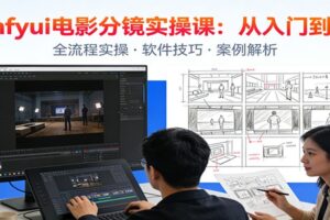 ComfyUI电影分镜实操课：分镜一致性，全流程AI视频制作，零基础也能做专业分镜-麦资源网