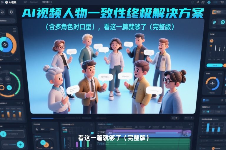 AI视频人物一致性*解决方案（含多角色对口型），看这一篇就够了（完整版）