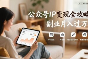 （17275期）公众号IP变现全攻略，学习定位、AI写作、钩子设计与转化，构建获客闭环，副业月入过万-麦资源网