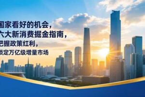 (16995期)某付费文章:国家看好的机会,六大新消费掘金指南,把握政策红利,锁定万亿级增量市场-麦资源网