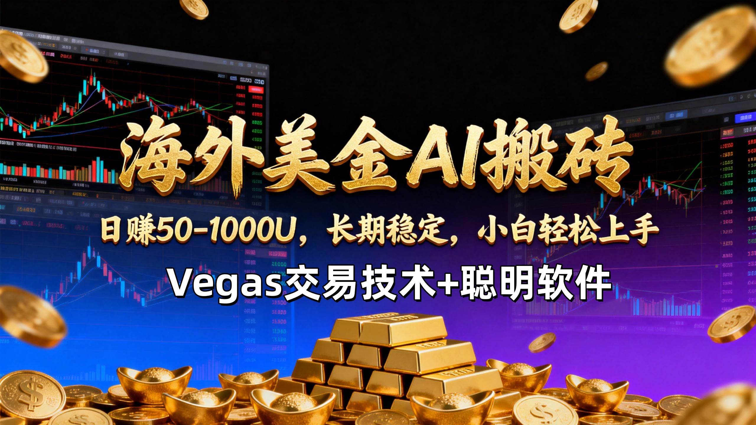 图片[1]-（17143期）【海外美金AI搬砖】Vegas交易技术+聪明软件，日赚50-1000U，长期稳定，小白轻松上手。