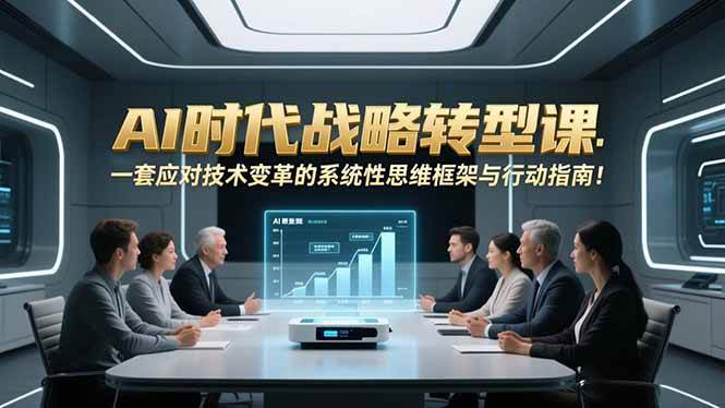 图片[1]-（16989期）AI时代战略转型课：一套应对技术变革的系统性思维框架与行动指南！