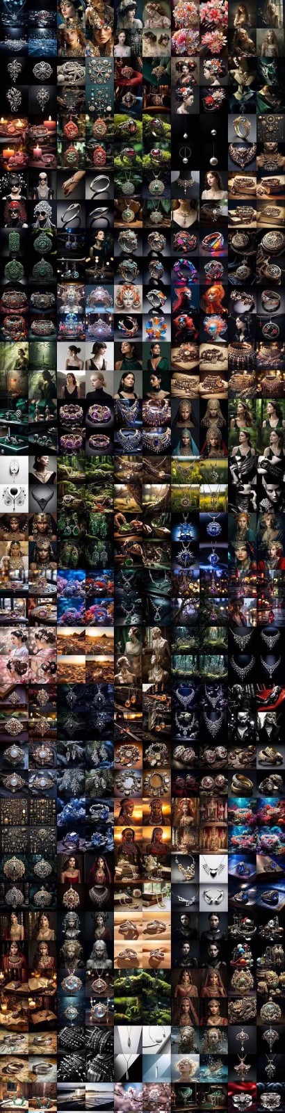 图片[8]-463个Midjourney珠宝摄影提示词：覆盖全品类珠宝，AI设计秒出专业效果