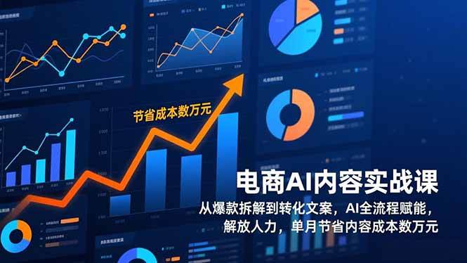 图片[1]-（17061期）电商AI内容实战课，从爆款拆解到转化文案，AI全流程赋能，解放人力，单月节省内容成本数万元