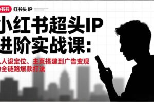 (17190期)小红书超头IP进阶实战课:从人设定位、主页搭建到广告变现的全链路爆款打法-麦资源网