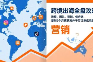 （17099期）跨境出海全盘攻略：流程，团队，营销，供应链，复制9个月斩获海外千万订单成功路径-麦资源网