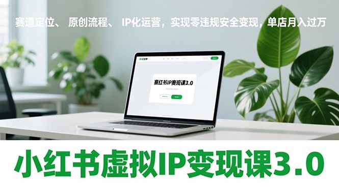 图片[1]-（17029期）小红书虚拟IP变现课3.0，赛道定位、原创流程、IP化运营，实现零违规安全变现，单店月入过万