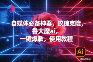 （17285期）玫瑰克隆神器，ai鲁大魔，自媒体必备工具，一键爆款神器，详细教程。-麦资源网
