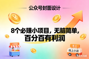 （17333期）8个必赚小项目，无脑简单，百分百有利润，副业首选，日入300+-麦资源网