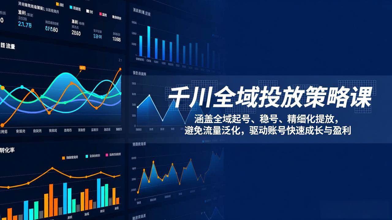 图片[1]-（17285期）千川全域投放策略课：涵盖全域起号、稳号、精细化投放，避免流量泛化，驱动账号快速成长与盈利