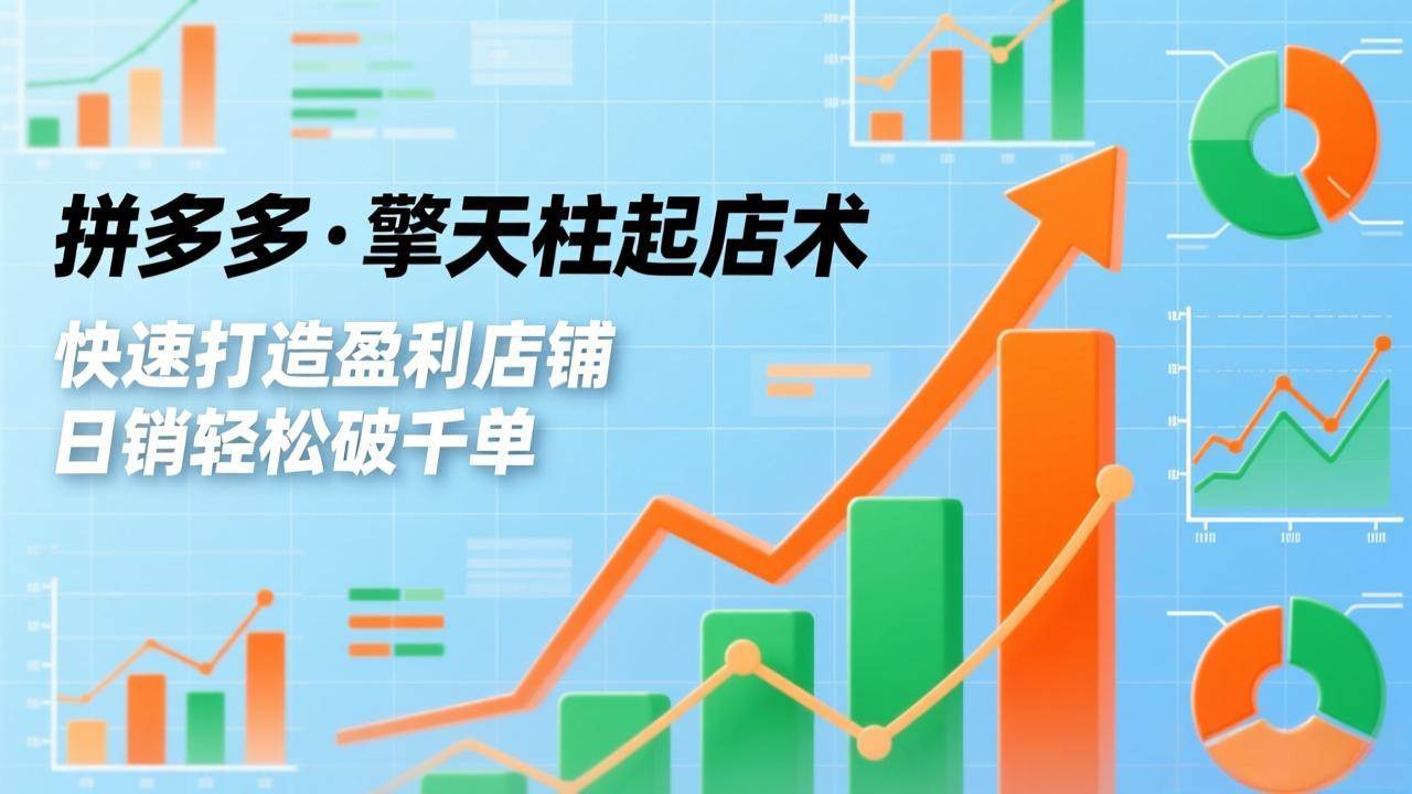 图片[1]-（17312期）拼多多·擎天柱起店术，爆流布局、利润起飞、不断流，快速打造盈利店铺，日销破千单（更新）