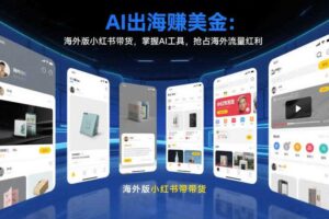 AI出海賺美金：海外版小红书带货，掌握AI工具，抢占海外流量红利（更新2026）-麦资源网
