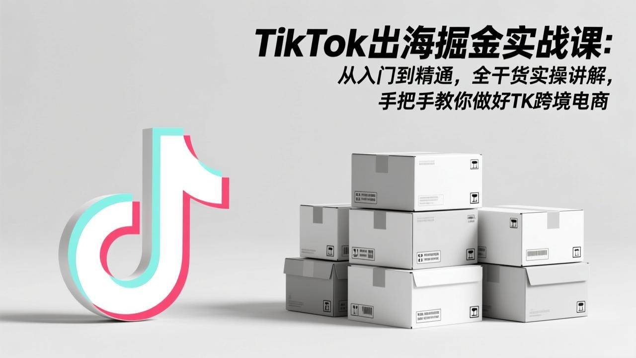 图片[1]-（17368期）TikTok出海掘金实战课：从入门到精通，全干货实操讲解，手把手教你做好TK跨境电商