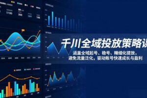 （17285期）千川全域投放策略课：涵盖全域起号、稳号、精细化投放，避免流量泛化，驱动账号快速成长与盈利-麦资源网