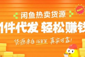 闲鱼新功能“选品中心”横空出世！无货源玩家的红利期来了，新手也能轻松上手月收…-麦资源网