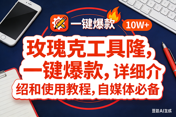 图片[1]-（17352期）玫瑰克隆工具，ai鲁大魔，自媒体必备神器，一键爆款神器，详细教程。